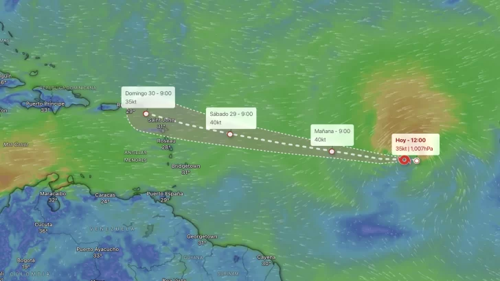 EN VIVO el avance de la Tormenta tropical Dolly se forma en el Atlántico: qué efectos tendrá en República Dominicana y el intenso calor de hoy